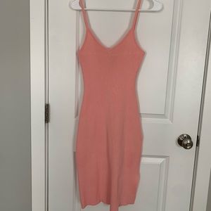 NWT Boutique Pink Ribbed Tank Dress